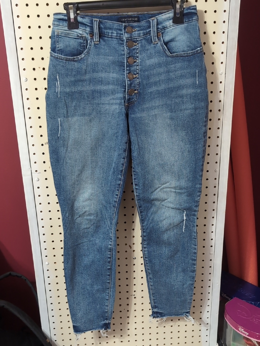 Lucky Brand Skinny Jeans in Medium Blue Denim